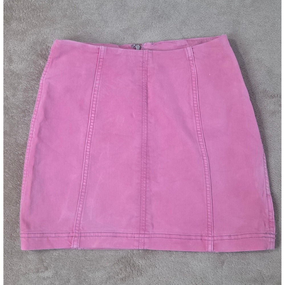 Free People Modern Femme Skirt Womens Size 12 Bubble Gum Pink Mini Skirt